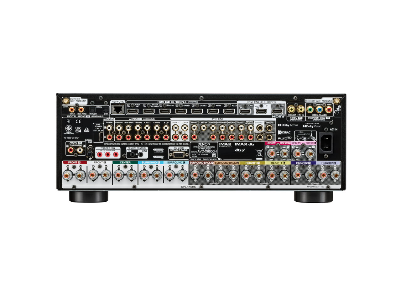 Denon AVCX6800H 11.4ch AV Receiver Black