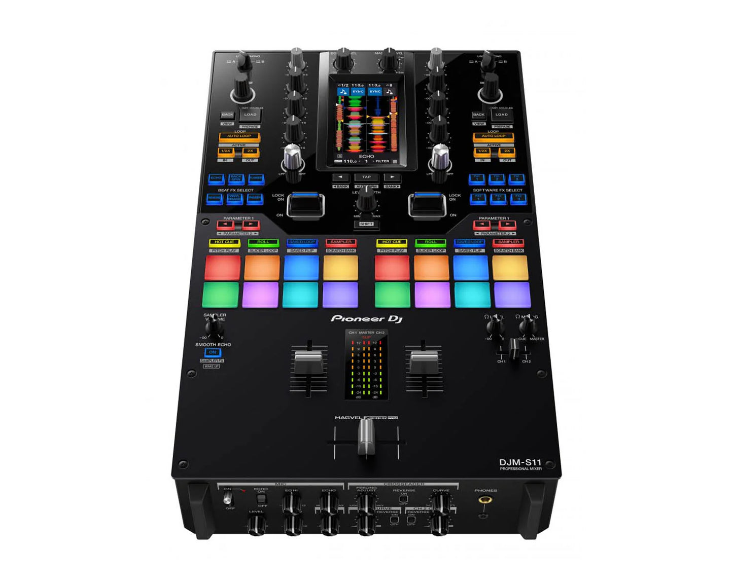Pioneer DJ DJM-S11 PRO 2-Channel 4-Deck DJ Battle Mixer