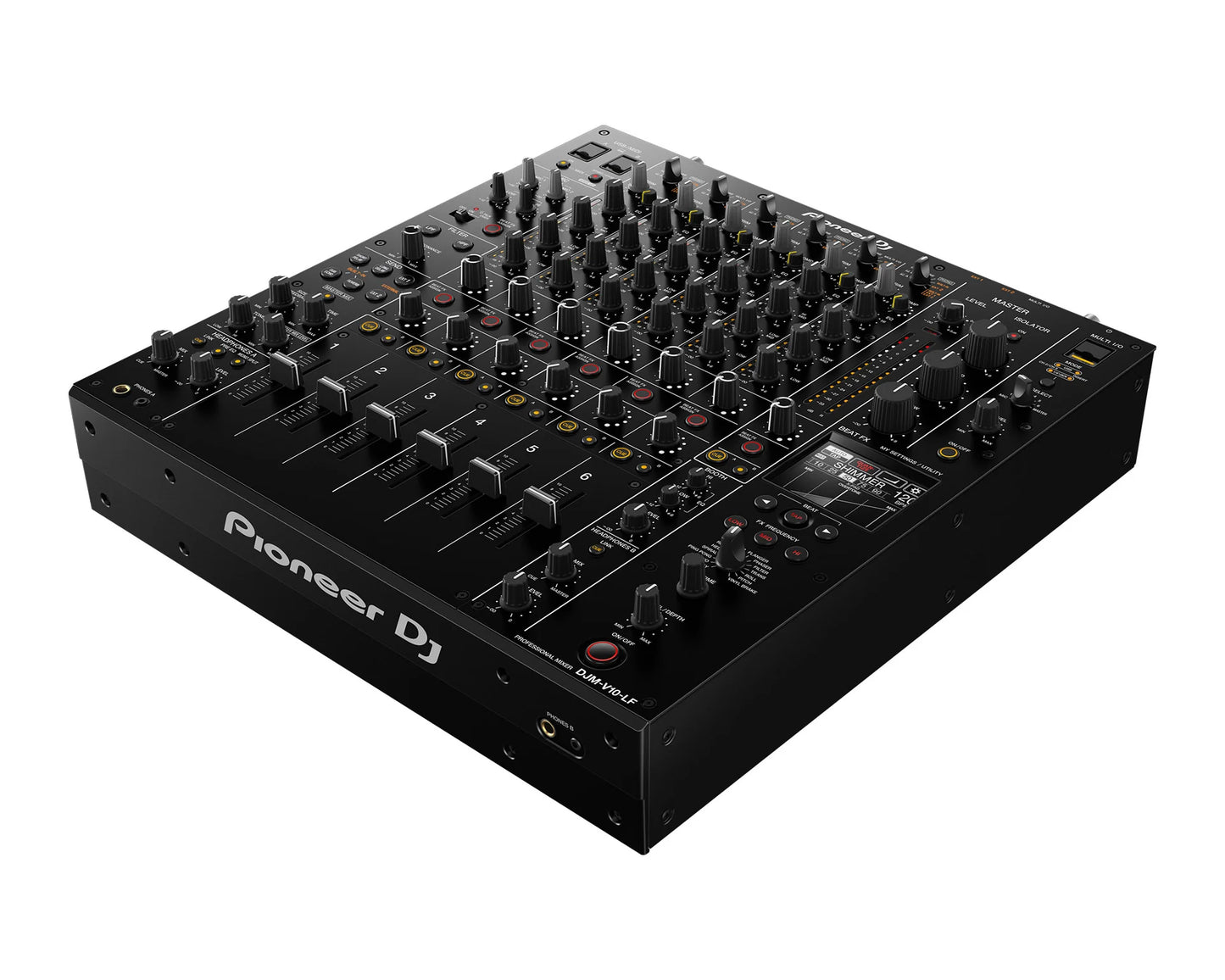 Pioneer DJ DJM-V10-LF 6Ch Pro DJ Mixer Long Faders and Optimised Curves
