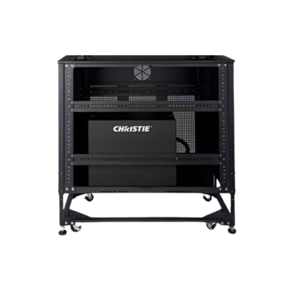 Christie Pedestal Rack Mount For Christie Griffyn and M4K25 DLP Projectors, Black, Up To 30U
