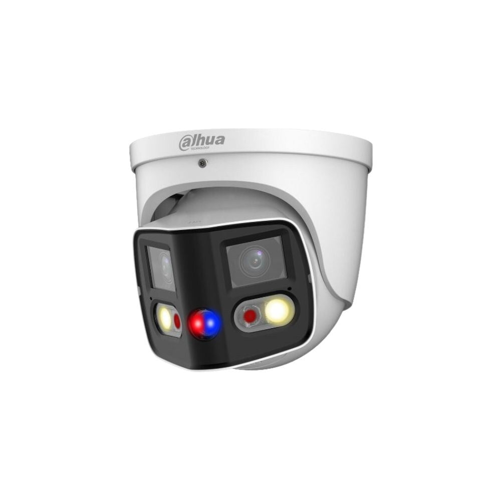 Dahua 5MP 2x 4MP WizSense Full Colour TiOC Dual Lens Splicing Turret Camera Black or White 2
