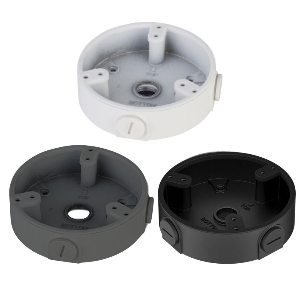 Dahua PFA137 Round Junction Box For Dahua's Eyeball Cameras, Black, Grey or White 1