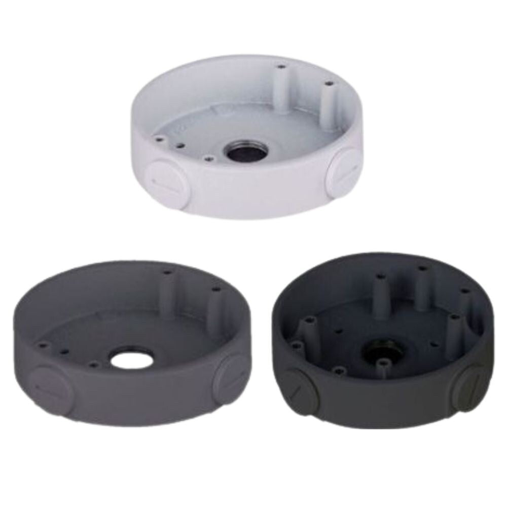 Dahua PFA139 Round Junction Box for HDW-EMP Series Cameras, Black, Grey or White 1