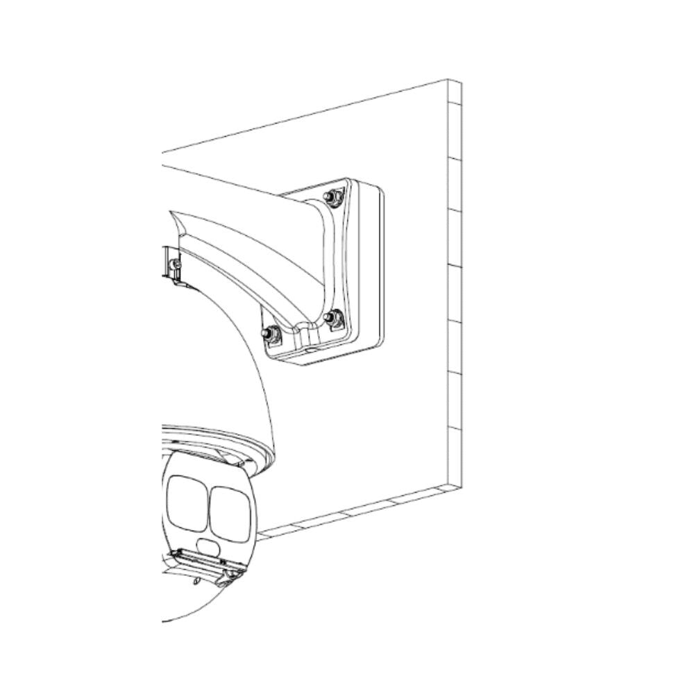 Dahua Wall Mount Junction Box For Dahua's PFB300S Wall Bracket, White 1