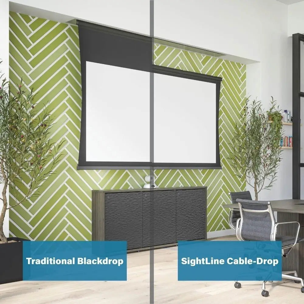 Projecta / Da-Lite SightLine Nie-gespanne Plafon Ingeboude Skerm, Matwit