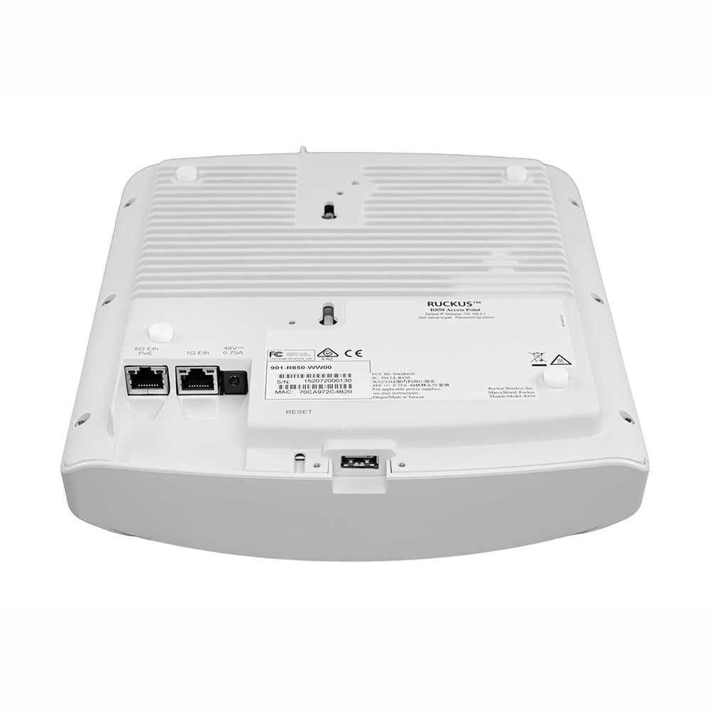 Ruckus R850 Unleashed Zoneflex Wi-Fi 6 802.11ax, 8 x 8:8 5GHz and 4 x 4:4 2.4GHz Dual Band Access Point 2
