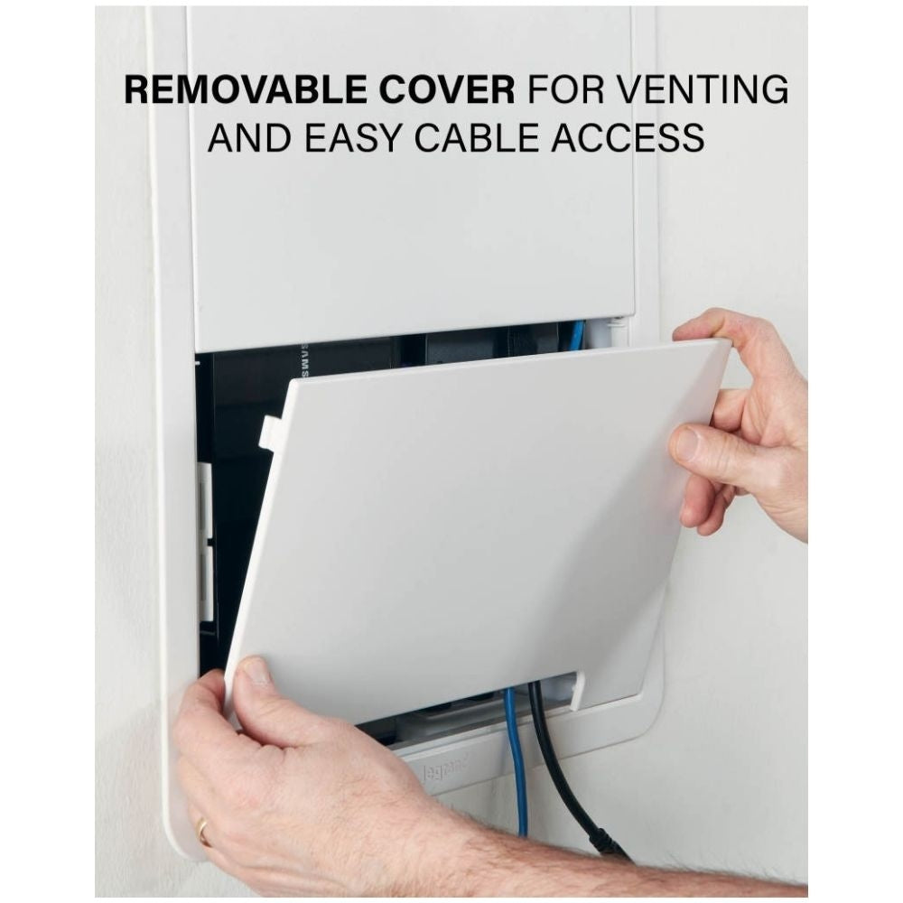 Sanus IWB17 17" TV Media In Wall Box, White 9