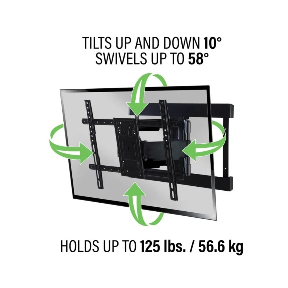 Sanus Premium VLFS820 SuperSlim Full Motion TV Mount for 40" to 90" TV Screens, Black 2