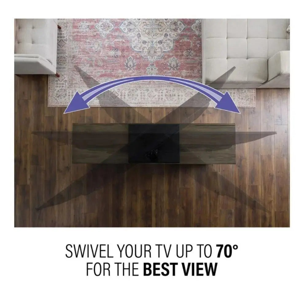 Sanus VSTV2-B2 Draaibare TV-staander vir 40" tot 86" TV's, Swart: ELK