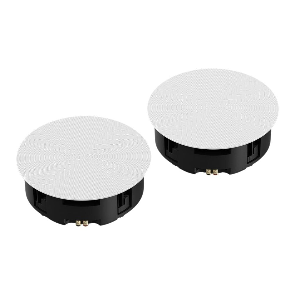 Sonos Architectural 8" In Ceiling Speaker By Sonance, White: PAIR 1