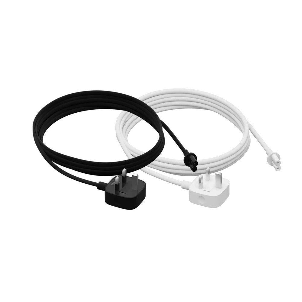 Sonos Long Power Lead For FIVE, BEAM, AMP, SUBG3, ARC, PLAY5G2 and PLAYBASE, 3.5m or 0.5m, Black or White