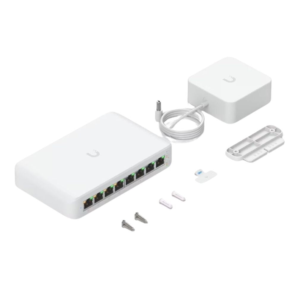Ubiquiti UniFi Lite 8 Port PoE+ L2 Ethernet Switch With 4x GbE PoE+, 4x GbE and 52W PoE Budget 4