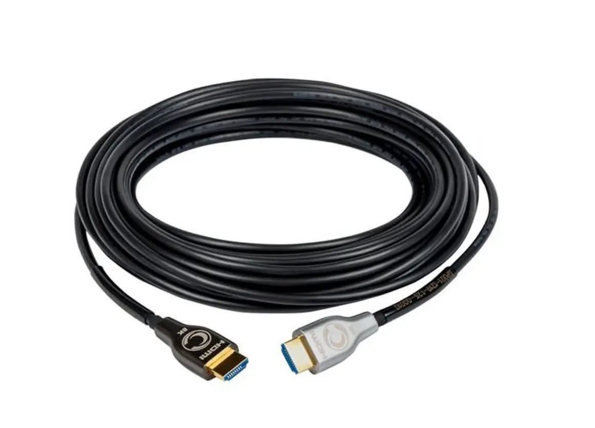 Cleerline 8K HDMI Aktiewe Optiese Kabels, Swart Omhulsel: 5m tot 60m