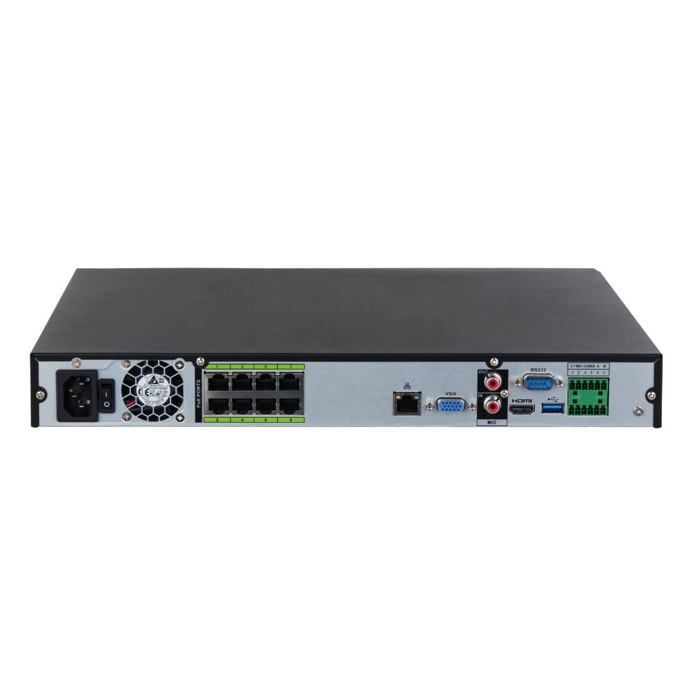 Dahua 5208-8P-EI 8 Channel NVR With 8 x PoE, Ports 1 To 8 EPoE With 2HDDs 1