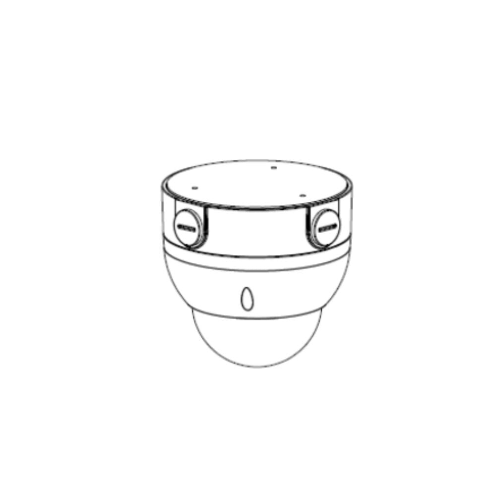 Dahua Round Aluminium Junction Box for Dahua's Professional Series DAH-PFA138 Dome Cameras, White Junction Box Dahua