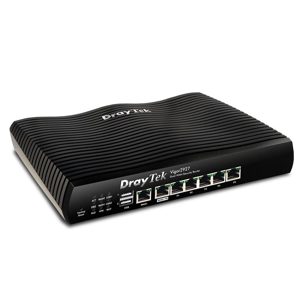 Draytek Vigor 2927 dual Ethernet Gigabit WAN Router, Firewall and Load Balancer. Wired, ac Wi Fi and 3G/4G with ac Wi Fi 