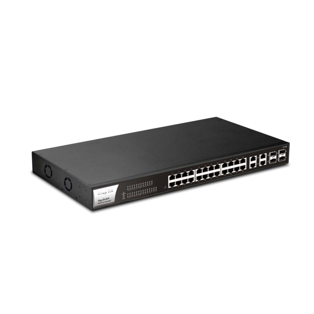 DrayTek VigorSwitch P1282 28 Port PoE+ Gigabit Ethernet Switch 1
