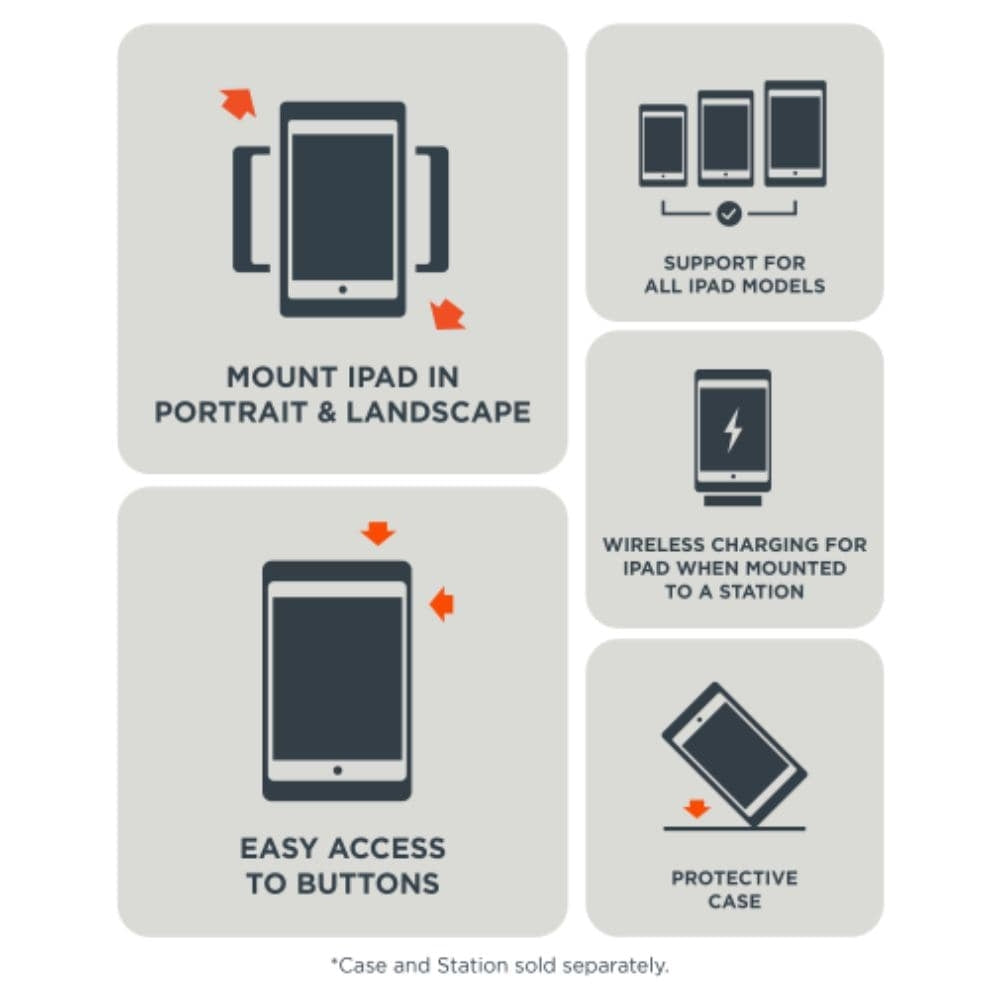 iPort Connect Pro Case For iPads in Black or White  1